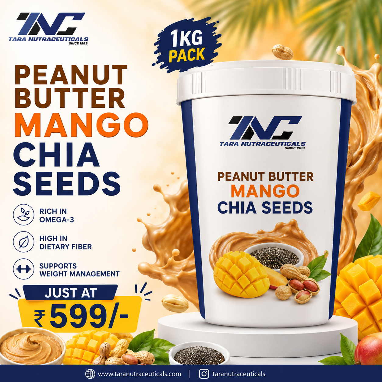 Peanut Butter Crispy & Mango Chia Seeds – Healthy Snack - Image 6